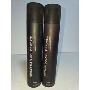 Sebastian Mousse Forte Strong Hold Mousse 7 oz (scuffed) Lot of 2